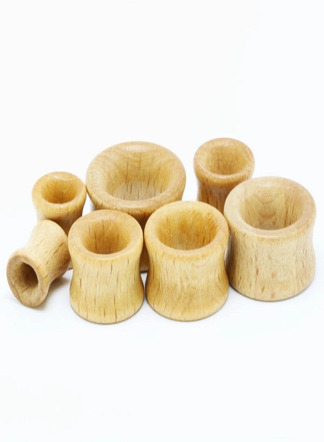 Decentraland Log Color Wood Ear Gauges Vintage Wooden Ring Body Piercings Gauge Ear Plugs Tunnels 3/4"(20mm) - Image 3